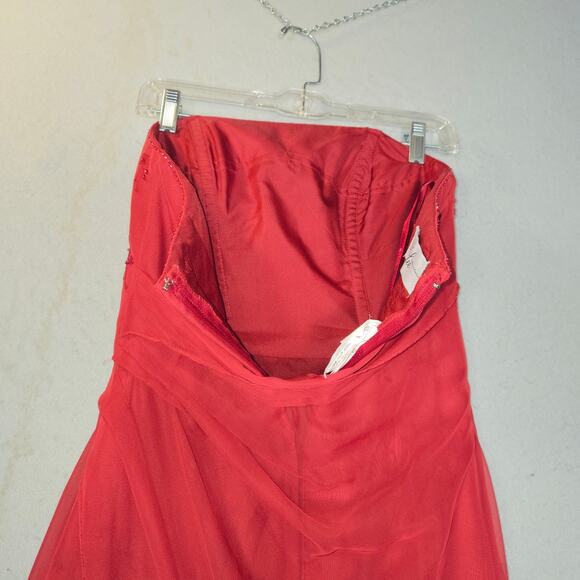 Mori Lee by Madeline Gardner Womens 7/8 Maxi Dress Strapless Prom Formal Gown - Picture 6 of 16